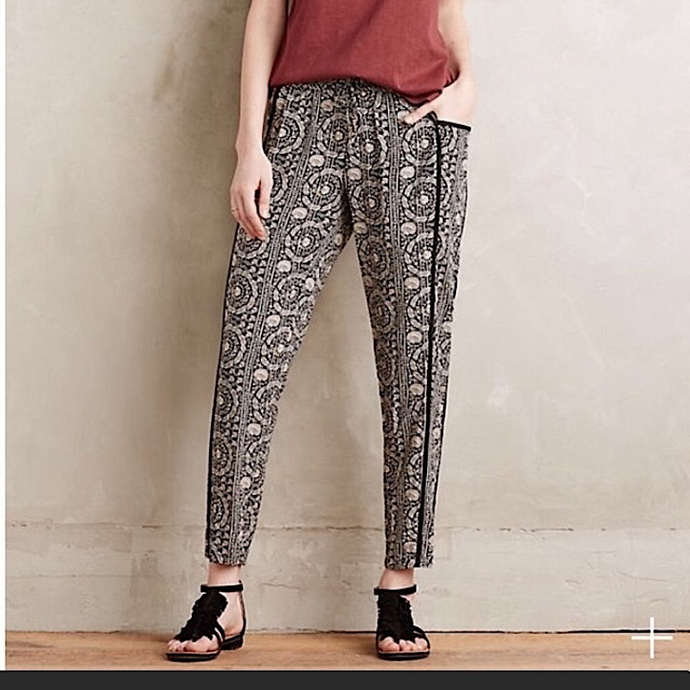 NWOT Anthropologie Harem Boho Lounge Pants by Hei Hei